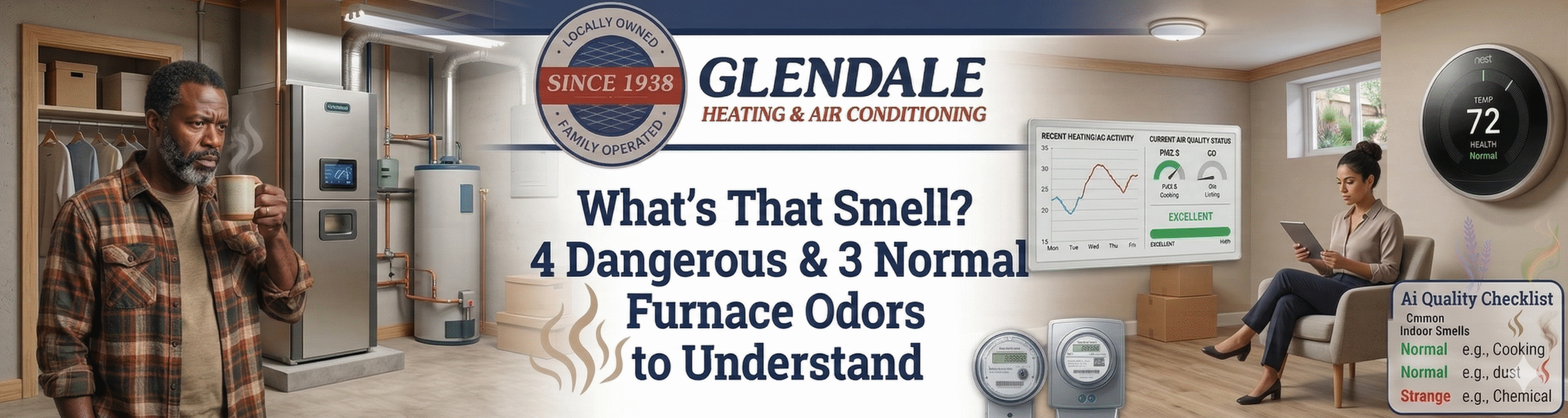 Featured image for “What Smells? Dangerous & Normal Furnace Odors”